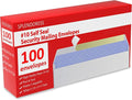 #10 Envelopes Letter Size Self Seal | 100 Business Mailing Security Peel and by Splendoress
