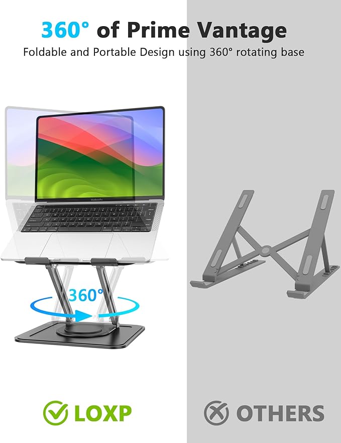 LOXP Adjustable Laptop Stand, Computer Stand - Image 2