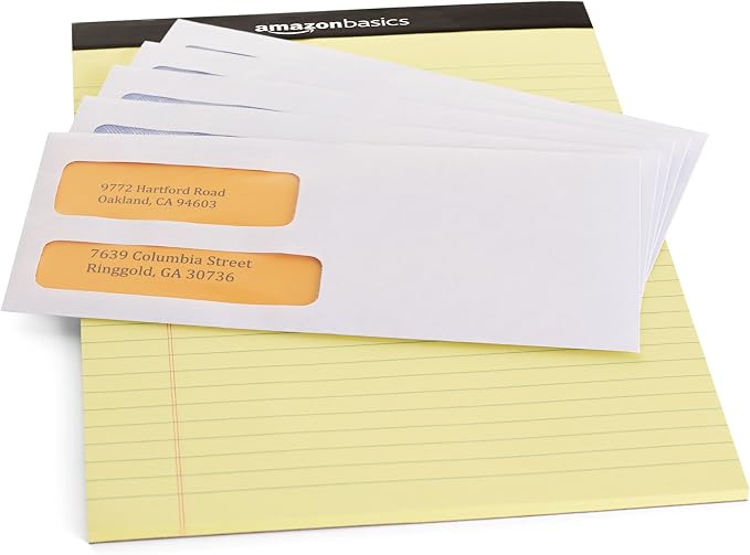 Amazon Basics #9 Double Window Security Gummed Business Envelopes - Image 4