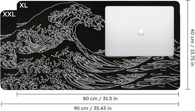 iCasso Mousepad, Gaming Mouse Pad, XXL Large Desk Mat, Big Rubber Base Mouse Mat - Image 2