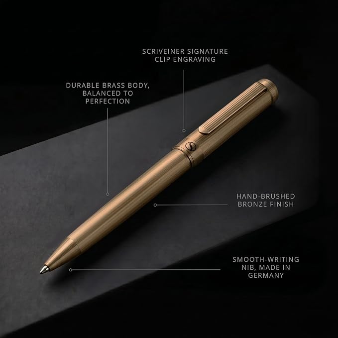 Scriveiner Bronze Ballpoint Pen - Image 5
