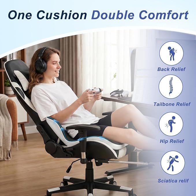 Seat Cushion for Office Chair and Car, Ergonomic Memory Foam Seat Cushion - Image 5