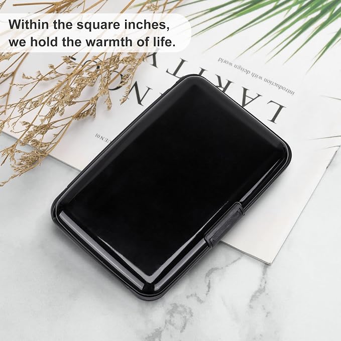ELFISH Mini RFID Aluminum Wallet Credit Cards Holder Business Card Case Metal - Image 6