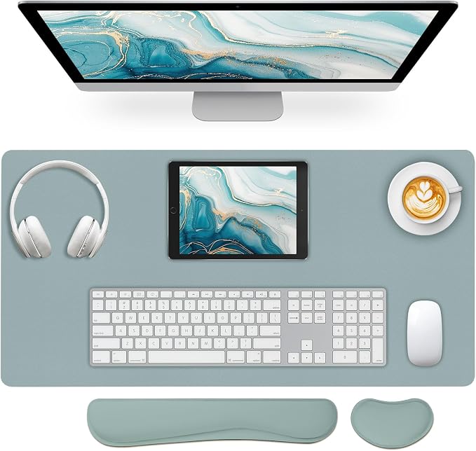 Desk Pad Mat Set, 3-in-1 Large Mouse Pads by Meetcolor