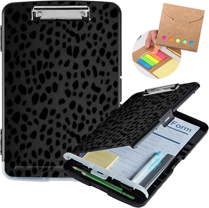 Clipboard with Storage, Heavy Duty Plastic Storage Clipboard with Low Profile by Unknown