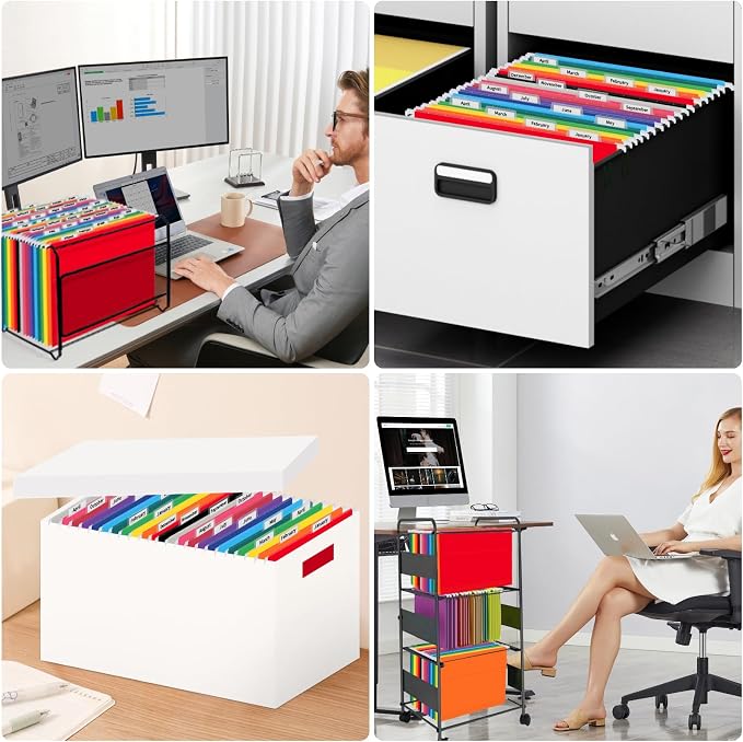 12 Pack Hanging File Folders, Letter Size - Image 6