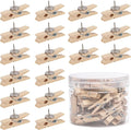 50Pcs Wooden Clips Push Pins Tacks by acDesign
