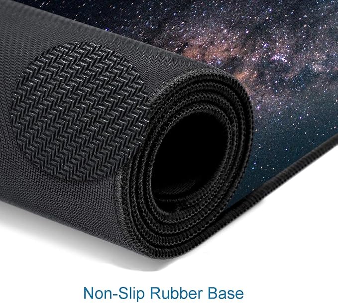 Large Gaming Mouse Pad with Stitched Edges, Galaxy Desk Mat, Extended XL - Image 4