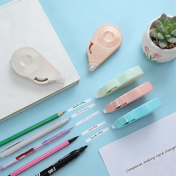 60 Pcs Colorful Correction Tape 39.4 ft White Wrong out Tear Resistant Bulk - Image 4