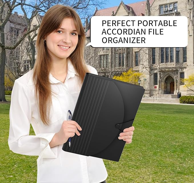 24 Pockets Expanding File Folder, Accordion File Organizer, Document Organizer - Image 4