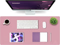 K KNODEL Large Office Leather Desk Mat, Mouse and Keyboard Pad, Computer and by K+KNODEL