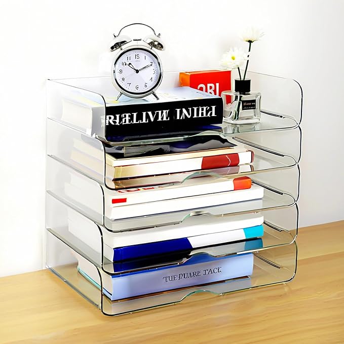 DCA Large Capacity Desk Organizer, 4 Tier Paper Organizer, File Organizer - Image 7