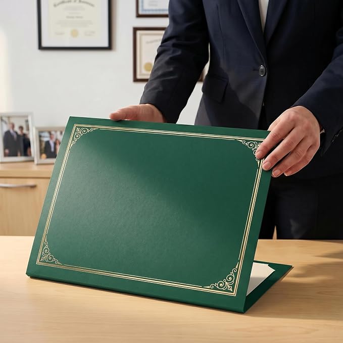 SUNEE 30 Packs Green Certificate Holders - Image 6