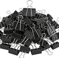 200 Count Binder Clips Assorted Sizes, 4 Sizes Large, Metal Paper Clamps by KKEETUR