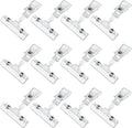 Clear Sign Clips Merchandise Display 12 Pack Plastic Label Pop Clips on Sign by Inchoco