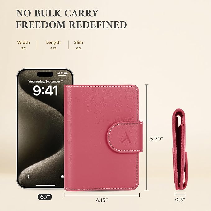 ALLIVE Rfid Passport Holder for Travel Women, Rfid Passport Cover Wallet - Image 5
