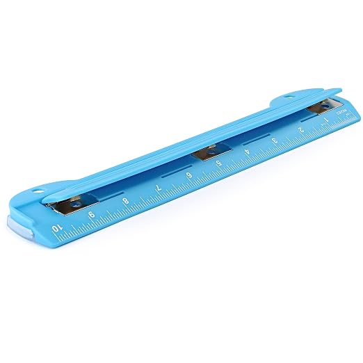 3 Hole Punch Blue, Portable Hole Puncher by Enday