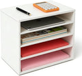 EMERIT 4-Tier Adjustable Paper Organizer, Large Capacity Desktop Organzier by eMeritDirect