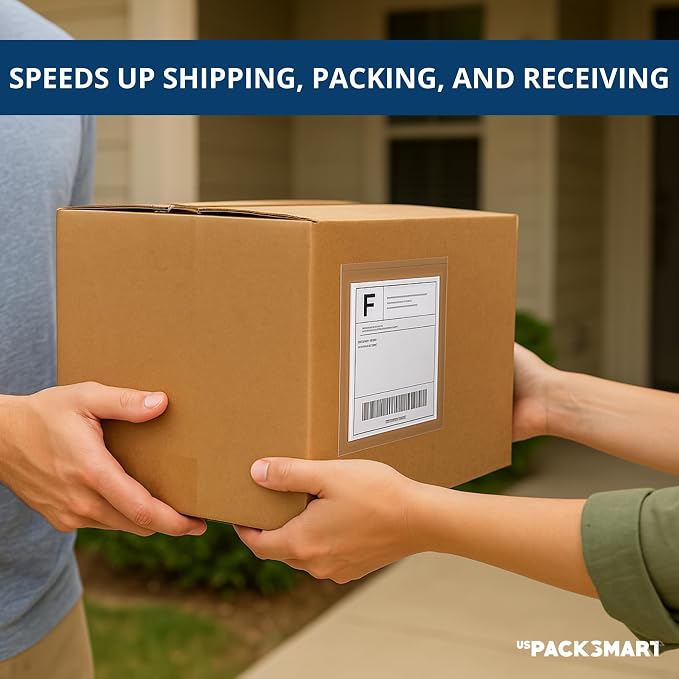 1000 Units, 4.5"x5.5" Clear Packing List Shipping Pouches – Heavy Duty - Image 4