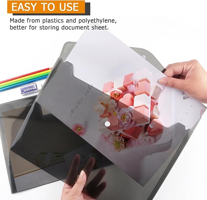Tamaki 6 Pack Plastic Envelopes, A4 Size - Image 5