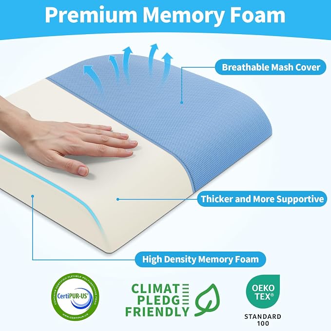 TranquilRelax Large Seat Cushion, Memory Foam Cushion - Image 2