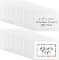 Jeyiour 100 Pcs Label Holders Adhesive Nameplate Pockets Storage Bin Labels by Jeyiour
