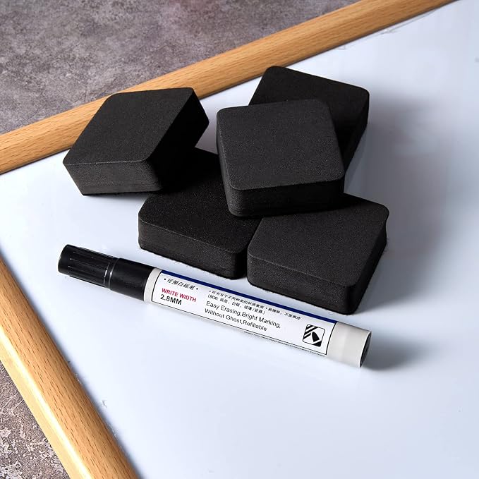 Dry Erase Erasers, Eeoyu 40 Pack Magnetic Whiteboard Dry Erasers Chalkboard - Image 6