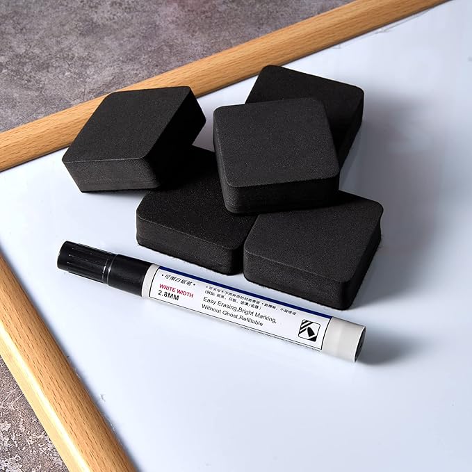 Favourde 48 Pack Magnetic Whiteboard Dry Erase Erasers Chalkboard Cleansers - Image 6