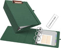 Ospelelf Mini 3 Ring Green Binder 2 inch, 5.5 x 8.5 Small Clipboard Binders by OspelelfOfficeSupplies