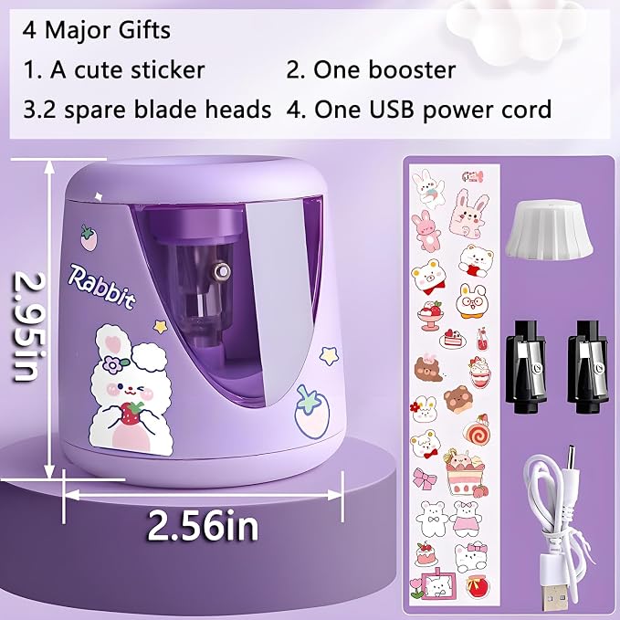 Electric Pencil Sharpener for Colored Pencils & No.2 - Image 2