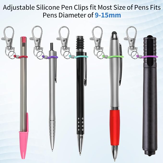 GAQWOK 10PCS Retractable Pen Holders - Image 2