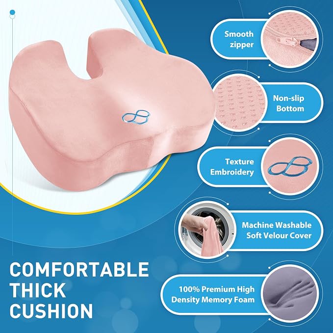 BlissTrends Seat Cushion, Thick Memory Foam Cushions - Image 4