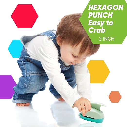UCEC Hexagon Paper Punch, 2 Inch Hexagon Punch - Image 7