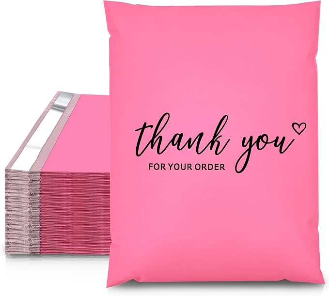 JinRuiKJ Thank You Poly Mailer 12x15.5 Inch 50 PCS, Shipping Bags by JinRuiKJ