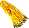 Bird Fiy Black Lanyards 100 Pack 34" Premium Lanyard Bulldog Clips Bulk Nylon by BirdFiy