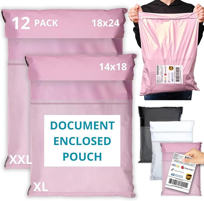 Shipping Bags with Label Pouch by Emballax
