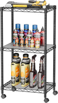 SINGAYE Small Wire 3 Adjustable Shelves Pantry Metal Shelf Floor Organizer | by SINGAYE