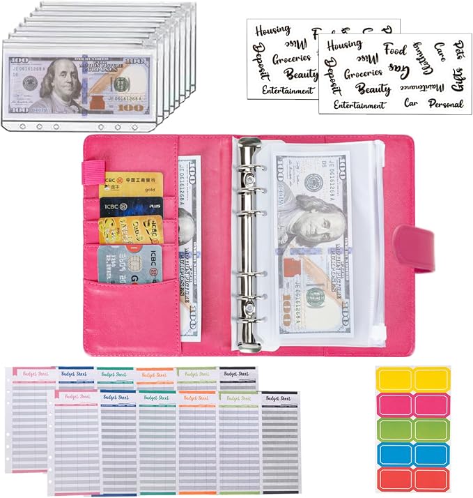 NICOOTH Budget Binder A6 Money Saving Binder - Image 4