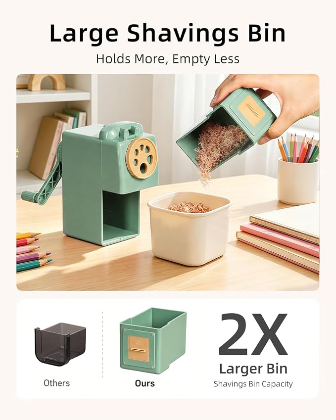 ZMOL Manual Hand Crank Pencil Sharpener - Image 5