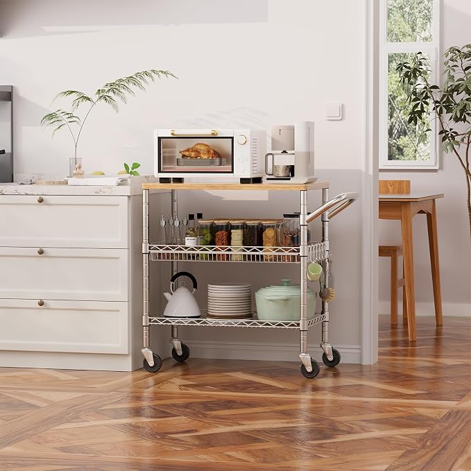 WDT 3 Tier Rolling Kitchen Carts - Image 2