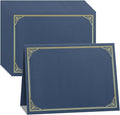 SUNEE 10 Packs Navy Blue Certificate Holders, by SUNEE
