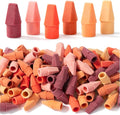 Mr. Pen- Pencil Top Erasers, 120 Pack, 6 Different Sunset Orange Colors | by MrPen