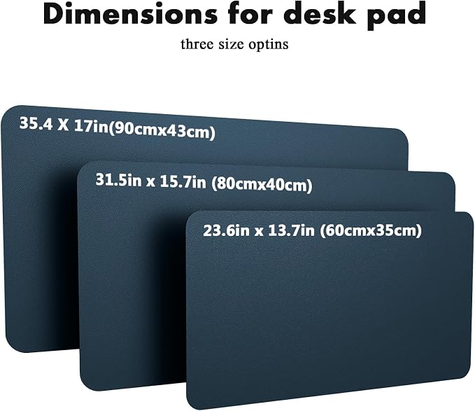 YSAGi Double-Sided Desk Pad, 35.4"x17"Leather Desk Mat, Eco Cork Desk Pad - Image 7