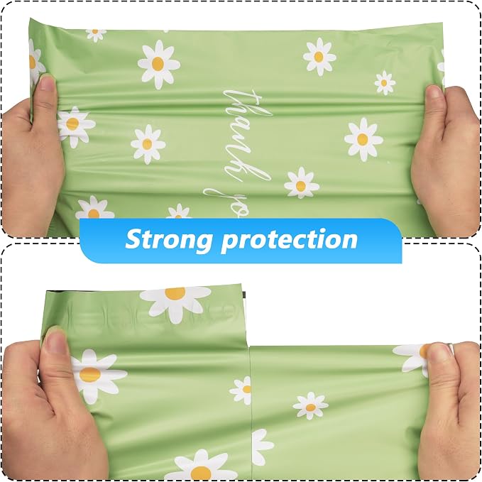 Thank You Poly Mailer 14.5x19 Inch 50 Pcs, Waterproof and Tear-Resistant - Image 4