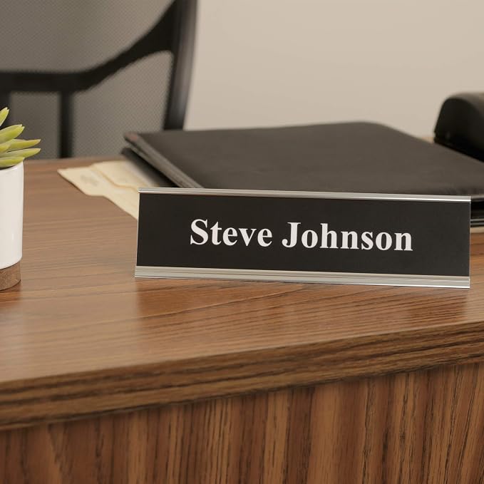 ExcelMark 2"x 8"Aluminum Name Plate Holder - Image 4