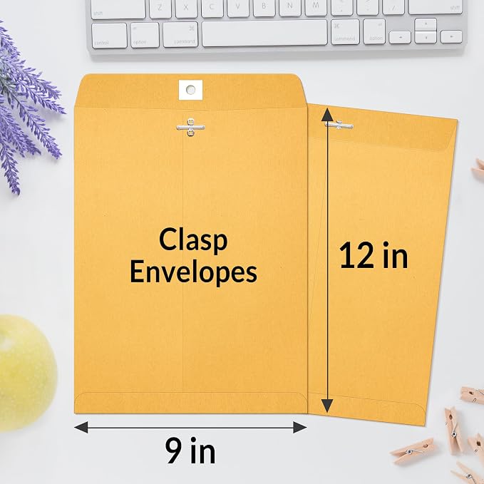 SUNEE Envelops, 28-lb Paper Mailing Envelopes, Storing or Mailing Documents - Image 2