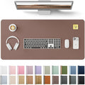 YSAGi Leather Desk Protector, Office Mat, Large Mouse Mat, Non-Slip PU Leather by YSAGi