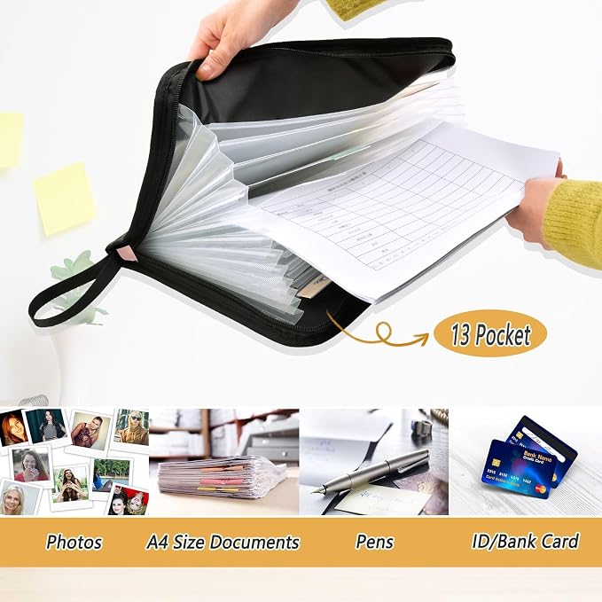 Expanding File Folder Alligator Crocodiles Pink Accordion File Organizer 13 - Image 3