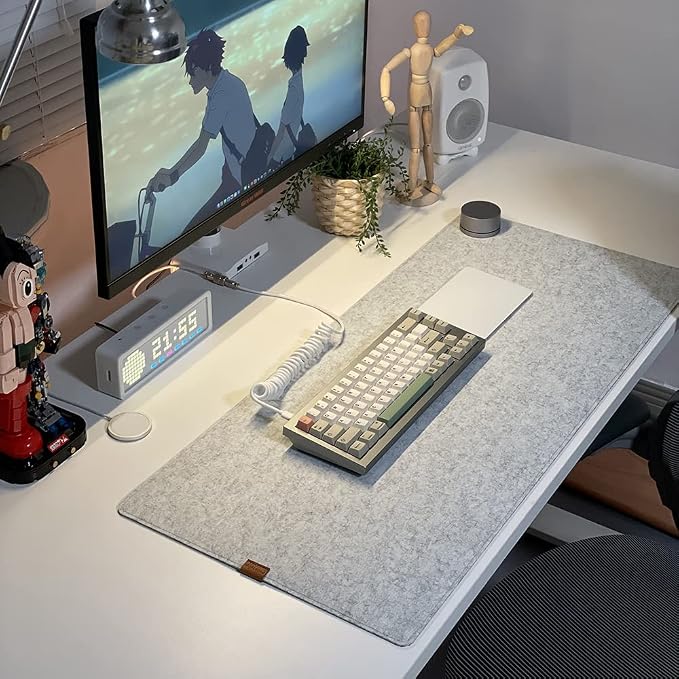 Bright Stone Felt Desk Mat, Non-Slip Mouse Pad, 27.5"x11.8" Office Supplies - Image 3