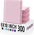 Fuxury 300 Pack Sakura Pink Bubble Mailers 6x10 Inch, Small Bubble Shipping by Fuxury